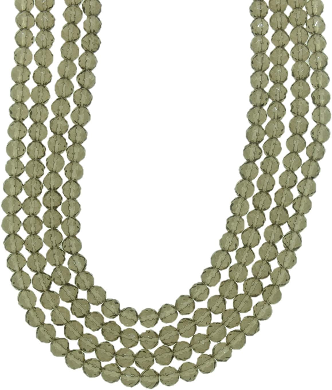 Smoky Quartz Faceted Round Shape Gemstone Beads for Jewelry Making, Jewelry Supplies, Smoky Quartz Beads 6mm Size, 1 Strand Each of 16" Length