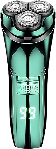 Miniatura 2 de Maquinilla de afeitar eléctrica para hombres con recortadora emergente, afeitadora eléctrica impermeable IPX7, afeitadoras inalámbricas recargables