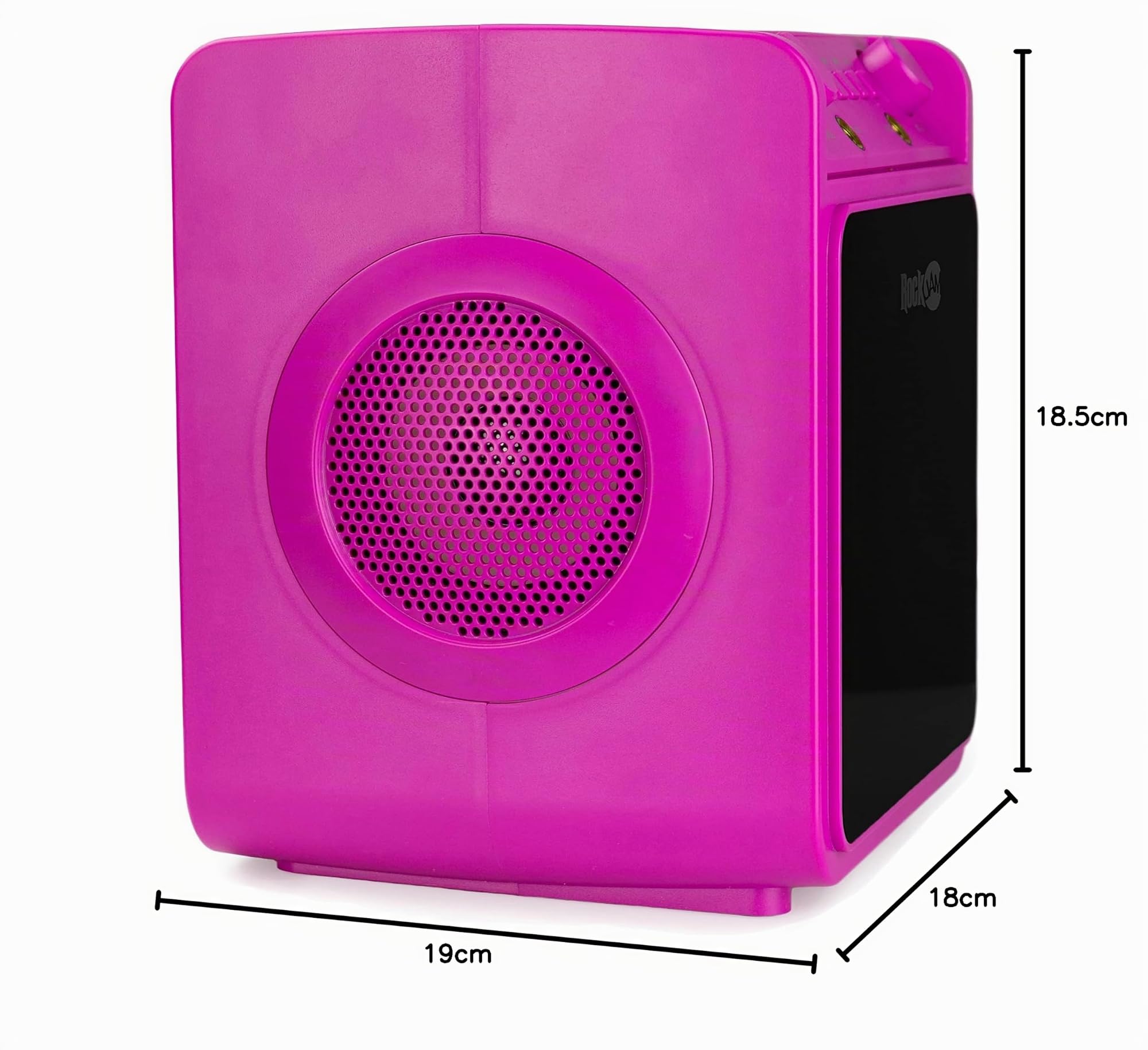 RockJam Máquina de Karaoke Bluetooth Recargable de 10 vatios con Dos micrófonos, espectáculo de luz y Efectos de Voz