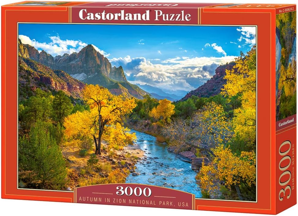 Puzzle 3000 pièces : Automne dans le parc national de Zion, USA