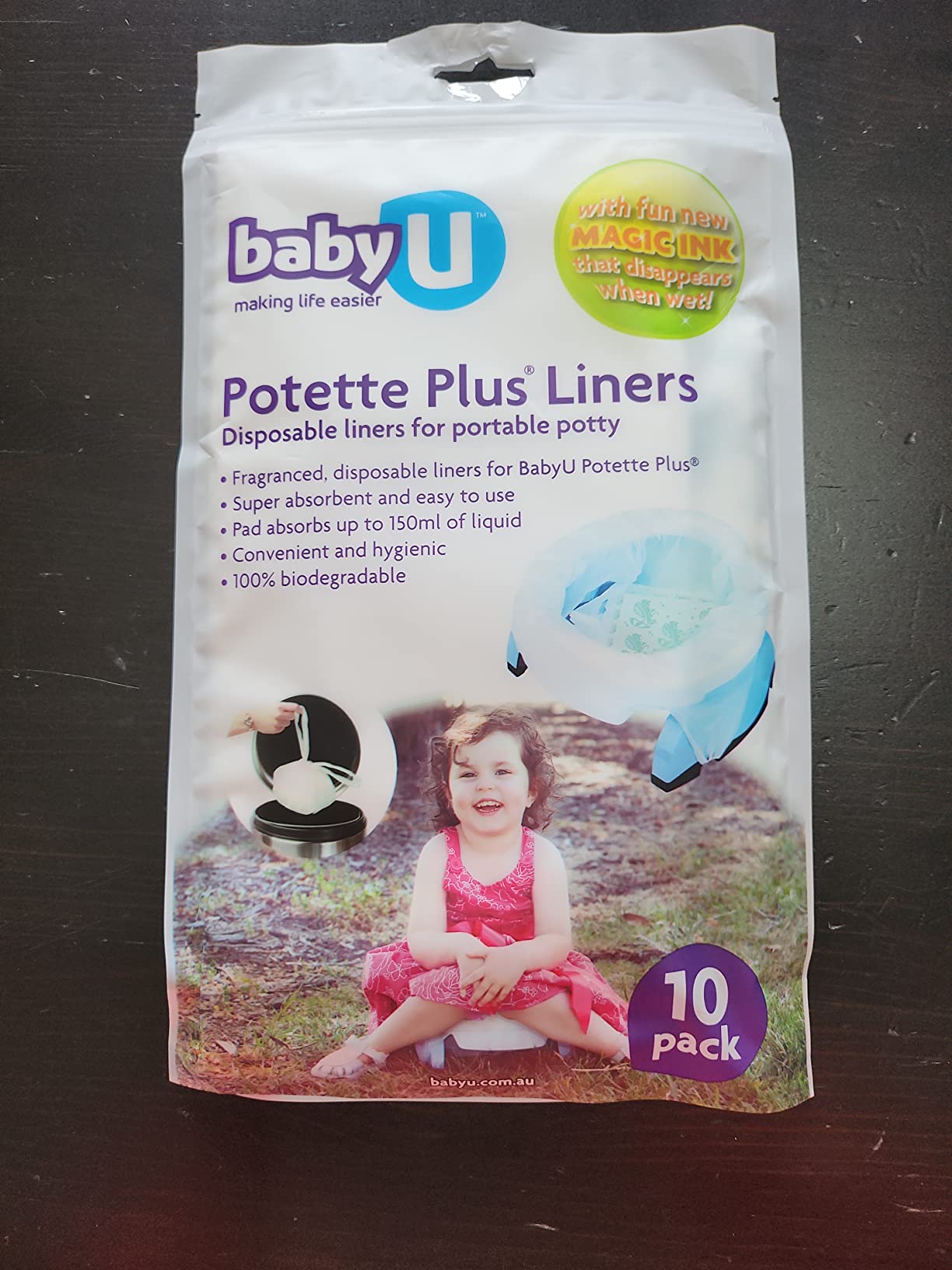 babyU Potette Plus Liners Portable Potty Liners On the Go Toilet