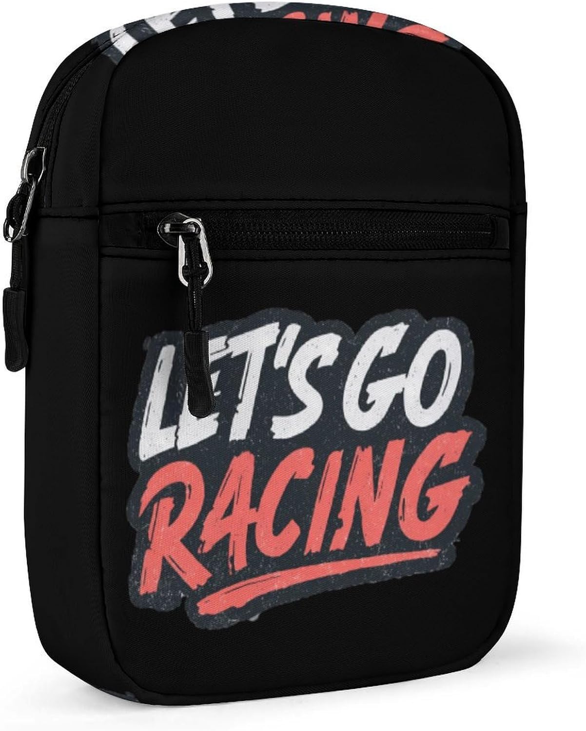 Let's Go Racing Small Crossbody Bag Sling Shoulder Satchel | for women men,work travel workout,detachable and adjustable shoulder strap