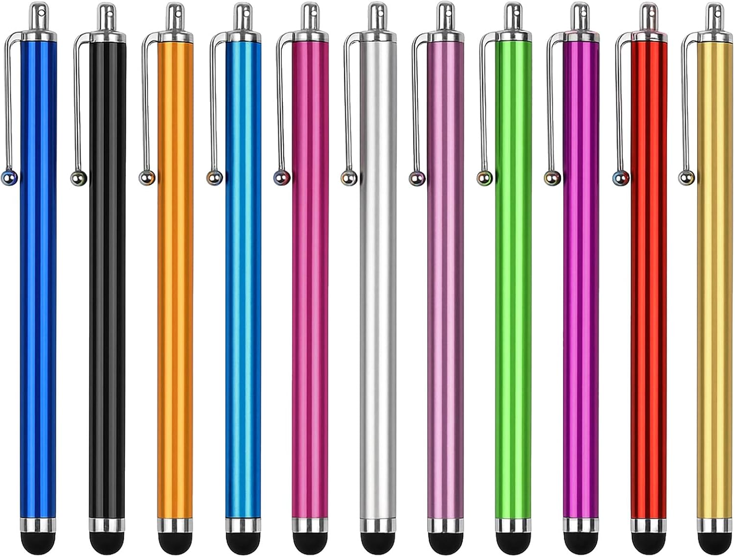 11-Pack Universal Stylus Pens – Multi-Color Capacitive Touch Screen Pens for iPad, Samsung Galaxy Devices, Smartphones & Tablets 11-Pack Universal Stylus Pens – Multi-Color Capacitive Touch Screen Pens for iPad, Samsung Galaxy Devices, Smartphones & Tablets