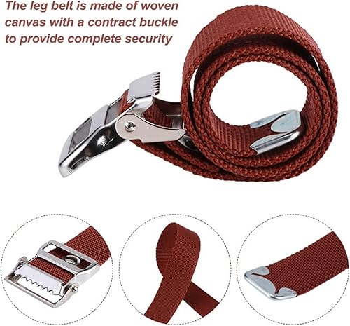 Miniatura 6 de TOPINCN 2 correas de zancos para paneles de yeso, para paneles de yeso, correas de repuesto para colgar las piernas, correa de fijación de piernas,