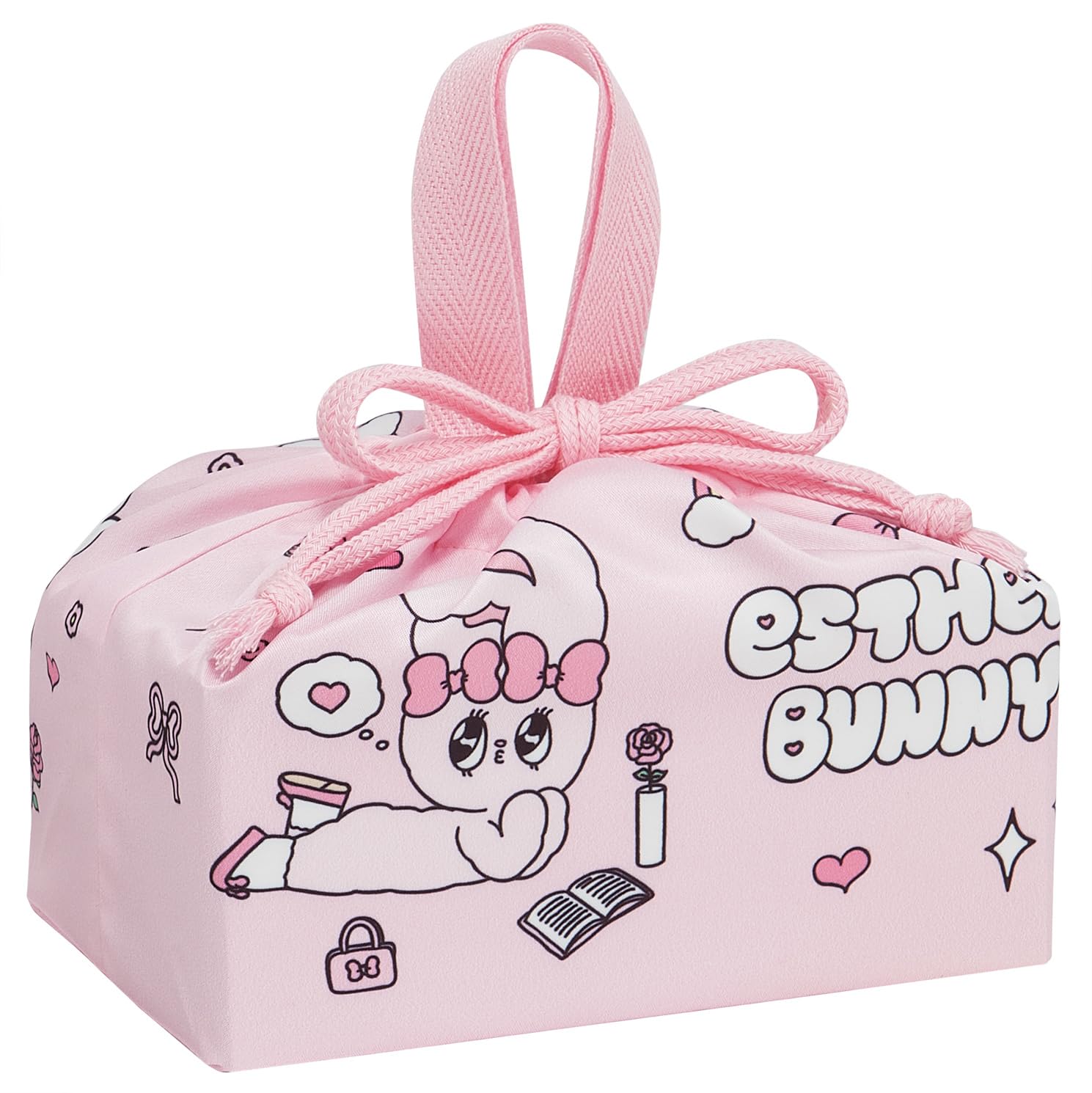 Skater KB7SN-A Children's Bento Lunch Drawstring Bag, Made in Japan, Ester Bunny Girls, KB7SN-A : Home & Kitchen