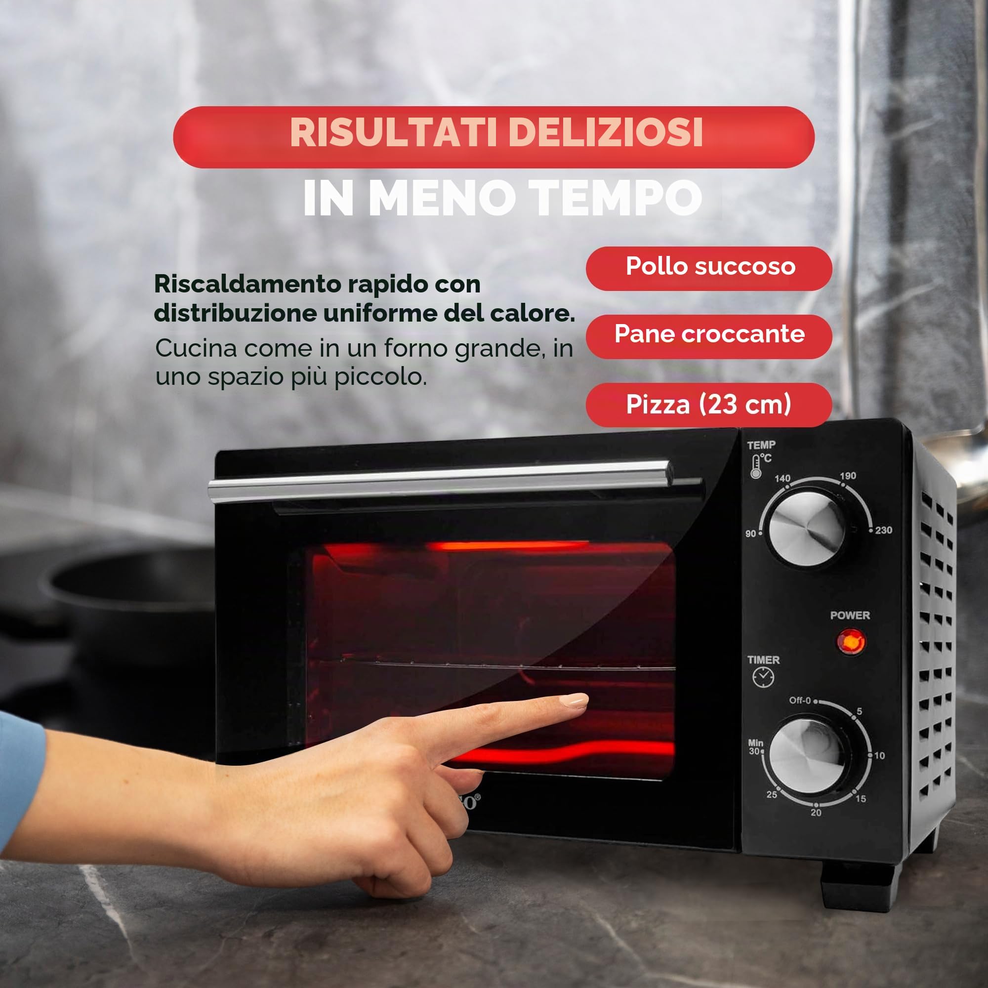 SOGO SS-10530 MINI FORNO TOSTER -10L - 1000W