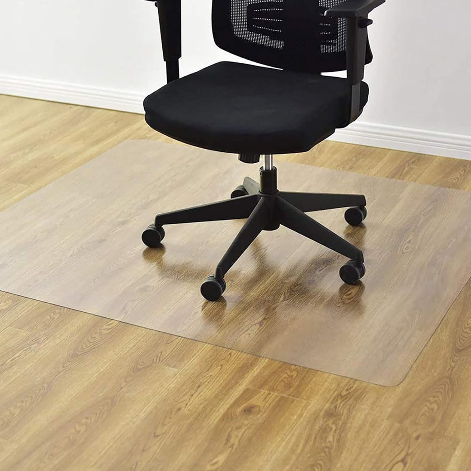 Desk Chair Mat for Hard Floor, 2.0mm Thick Clear PVC