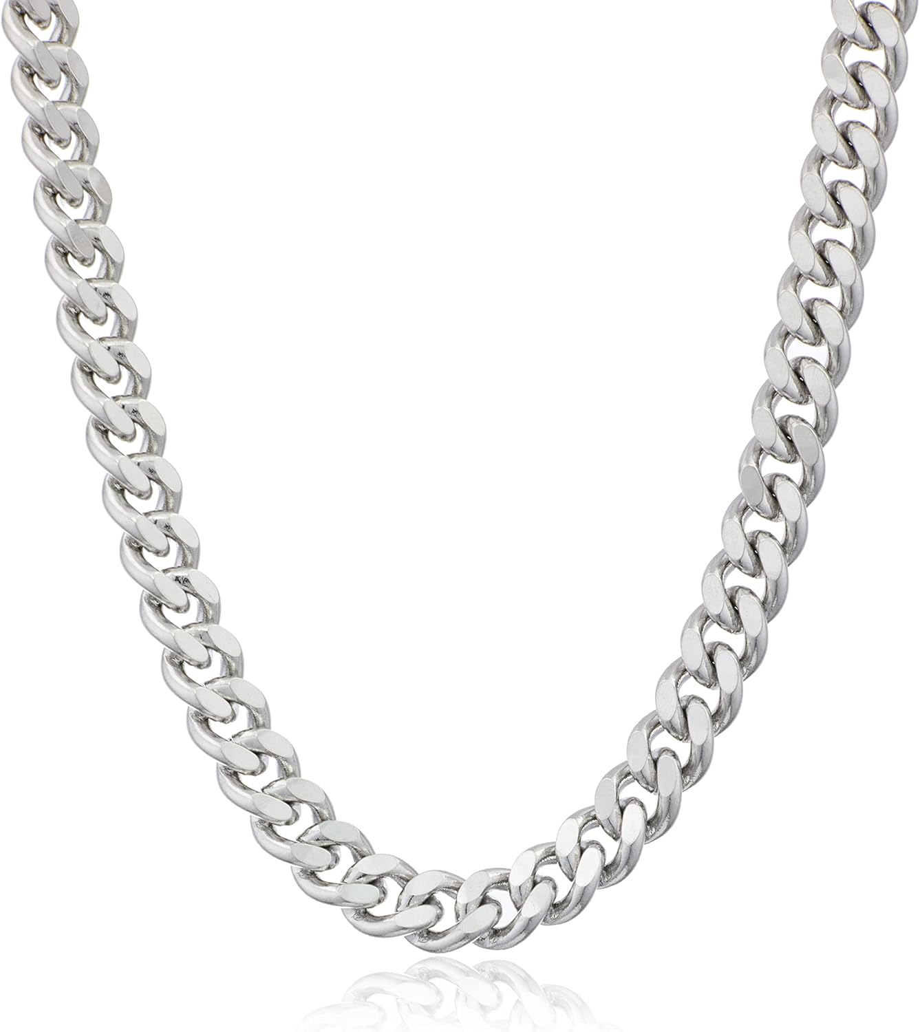 Amazon Essentials Stainless Steel 8MM Cuban Chain 20mm