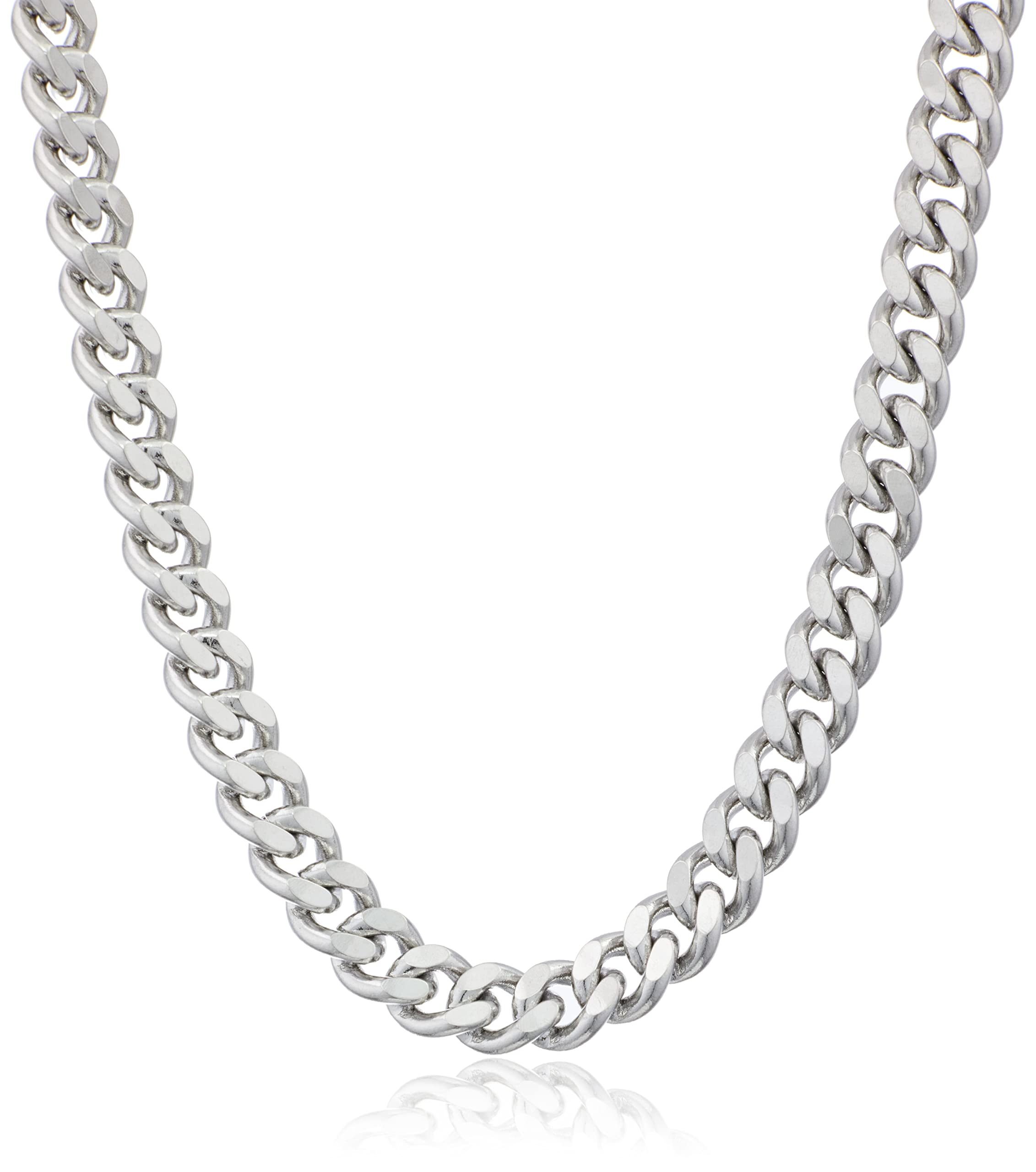 Amazon Essentials Stainless Steel 8MM Cuban Chain 20mm