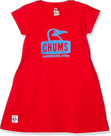 Amazon チャムス Tシャツ Kid S Booby Face Dress キッズ Luau Red 日本 S 日本サイズs相当 ワンピース チュニック 通販