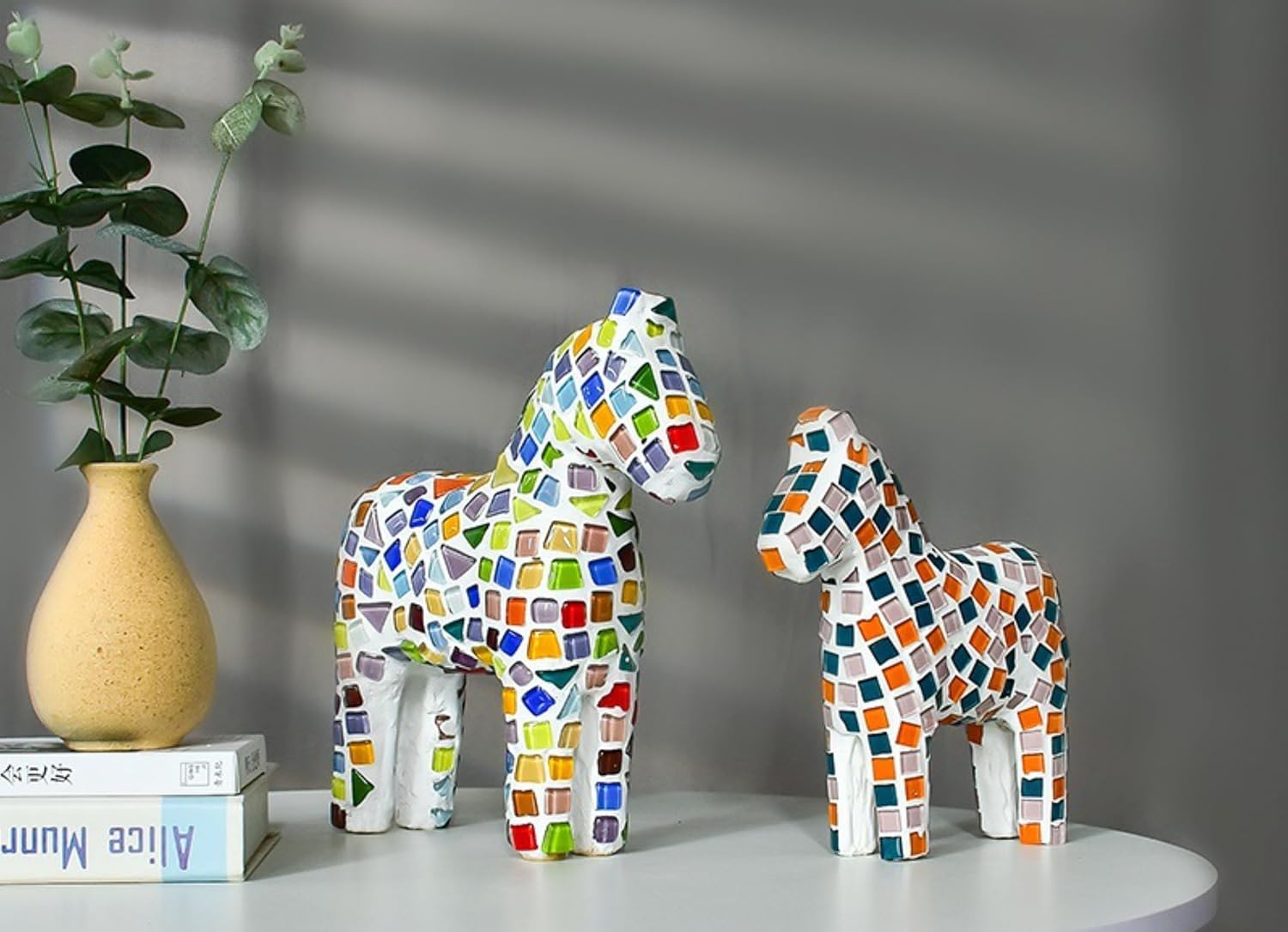 Mosaic Pony DIY Kit, DIY Mosaic Arts and Crafts Kit for Kids & Adults, Birthday Gifts for Girls and Boys, Mother's Day Gift, Home Decor (Small, Mixed Color)