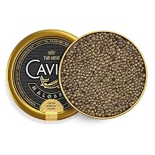 TSAR CAVIAR Osetra Persicus Caviar 4.5 oz 125G - OVERNIGHT DELIVERY - Black Caviar Sturgeon - Light-Salted Osetra Caviar Eggs - Gourmet Food Gifts - Malossol Fish Roe