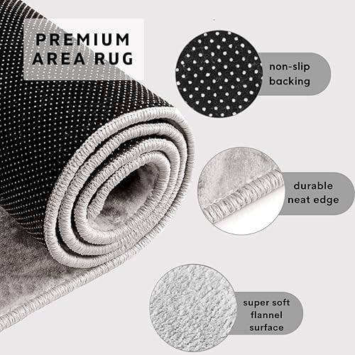 Miniatura 5 de Alfombra de plumas de 5 x 8 pies para dormitorio, sala de estar, alfombra de plumas para decoración de habitación de niños y niñas, alfombra de