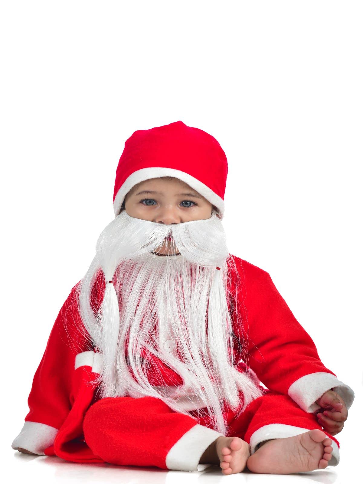 BookMyCostume Santa Claus With Premium Beard Complete Set Christmas Kids & Adults Fancy Dress Costume - Premium 1-2 years (B08KT943M8) Amazon Price History, Amazon Price Tracker