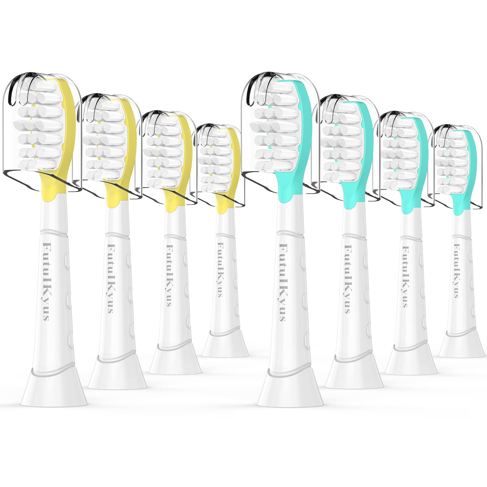 FutulkyUS Kids Toothbrush Replacement Heads for Philips Sonicare: Over 7 Years Old Child Soft Electric Standard Children Brush Head for Boy Girl, White 8 Pack