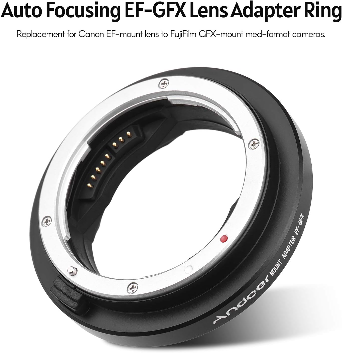 33％割引ブラック系値頃 EFGFX キャノン EF富士フイルムGFXマウント マウントアダプター デジタルカメラ カメラブラック系