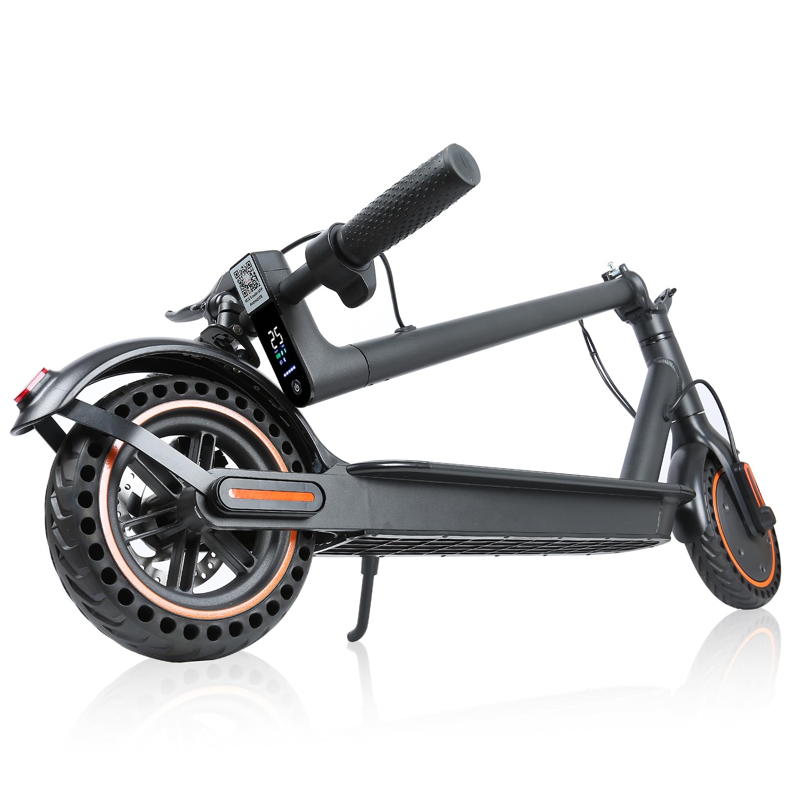 Trottinette Electrique Adulte, Vitesse 25Km/H, Autonomie 30Km, Pneus Pleins de 8,5 Pouces, Trottinette Électrique Pliable avec Moteur 350W, Double Freinage et Contrôle App, Capacité de Poids 120Kg