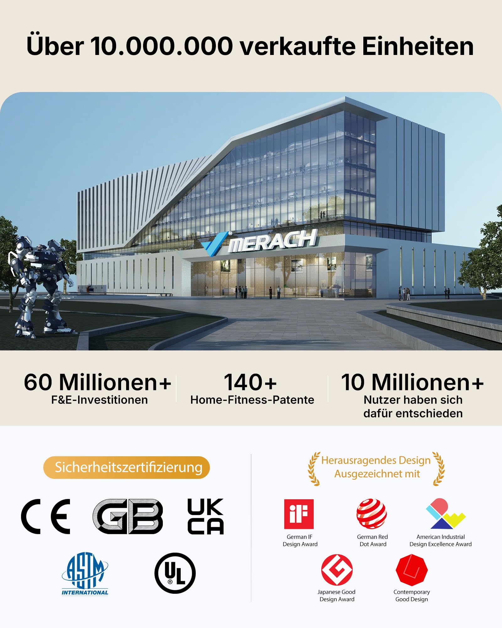 MERACH Low-Impact Rocking U-Shape Stepper mit Seitlicher 3D-Bewegung,Leiser Heimtrainer mit LCD-Display für Zeit,Schritte & Kalorien,rutschfeste Pedale,Platzsparend für Zuhause & Wohnung
