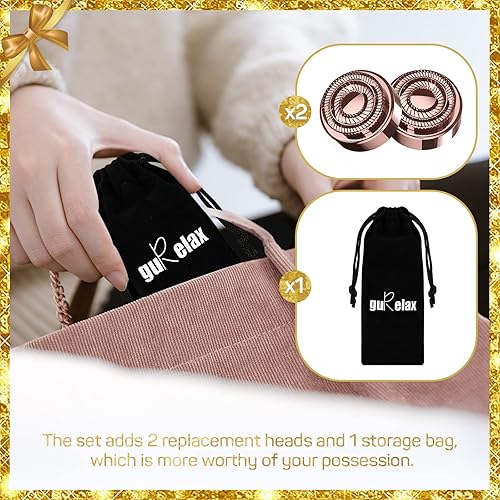 Miniatura 3 de Depilación facial para mujeres (con 2 cabezales de repuesto), removedor de vello facial impecable, dispositivo de depilación, el mejor regalo para