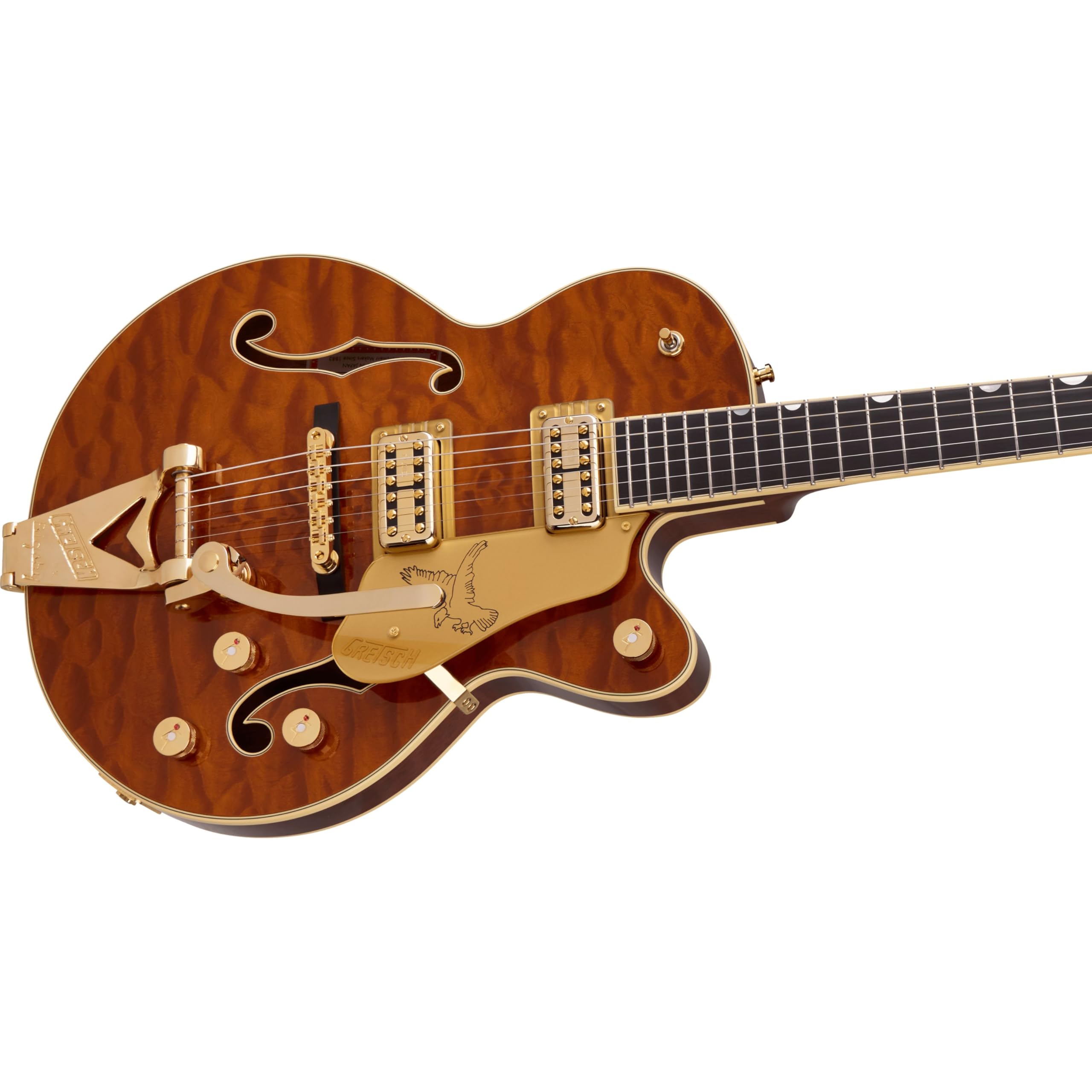 Amazon.com: Gretsch Limited Quilt Falcon Jr. Semi-hollowbody