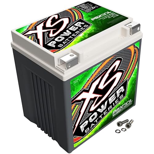 XS Power PSX30L 2,000 Amp AGM Battery with M6 Terminal Hardware - 12 Volt 32Ah 500CA Deep Cycle AGM Powersports Powercell for UTV, Motorcycle, Snowmobile - 21 lbs, Maintenance Free, Sealed Design