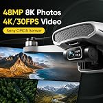 Holy Stone HS900Pro 4K GPS Drone, 3-Axis Gimbal, sous 249g | 48MP/8K photos, 4K/30fps vidéo, 10KM transmission, 60-min vol, GPS retour, AI QuickShots pour les créateurs de voyages