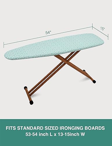 Miniatura 6 de Sunkloof - Funda de silicona para tabla de planchar y almohadilla resistente a la abrasión y manchas, con bordes elásticos y almohadilla de 15.0 x