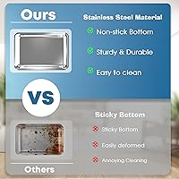 Vista 3 de Freefa 【Upgraded】 Stainless Steel Litter Box, Extra Large XL Cat Litter Box, High Side Litter Box Enclosure, Covered Litter Box with Lid for Kitty