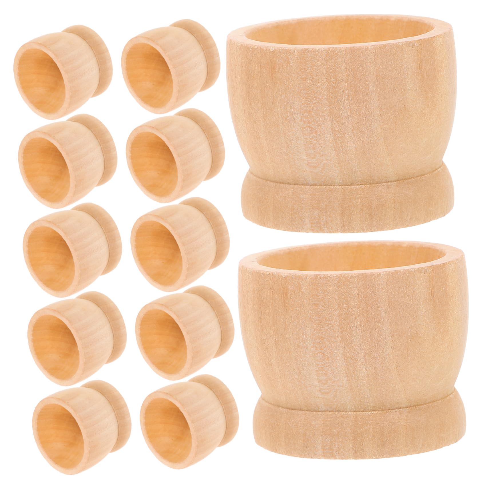 SEWACC 75pièces Porte-œufs De Pâques Bois Naturel De Supports pour Décoration De Fête Accessoire Chic pour Créer Une Ambiance Festive