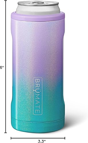Miniatura 7 de BrüMate Hopsulator Slim - Enfriador con aislamiento para latas delgadas de 12 onzas, soporte de acero inoxidable para bebidas gaseosas, bebidas