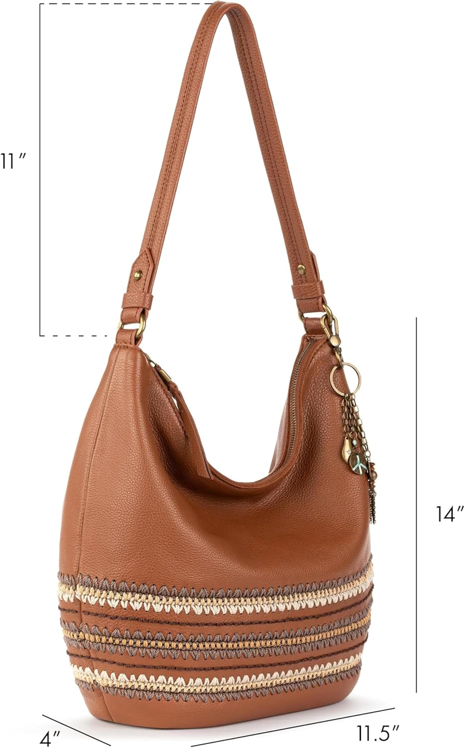 The Sak Sequoia Hobo Bag - Premium Large Leather Women's Handbag for Everyday & Travel - Durable Purse With Zipper Pocket - Image 2