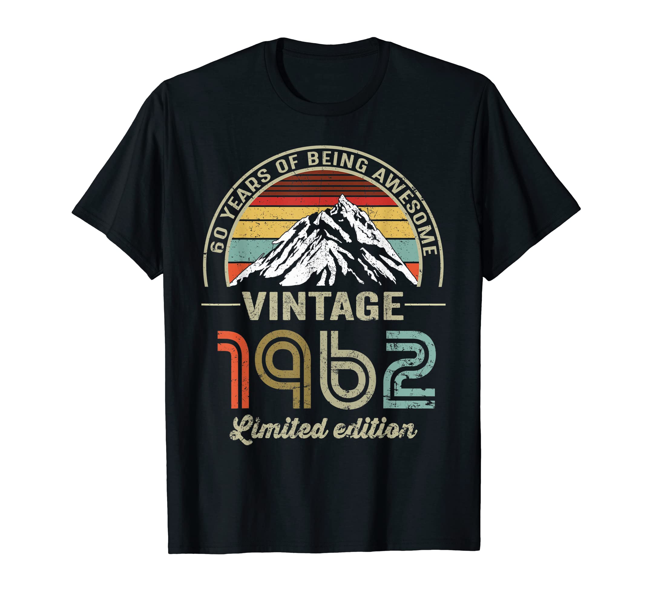 60 Years Old Vintage 1962 Limited Edition 60th Birthday Gift T-Shirt