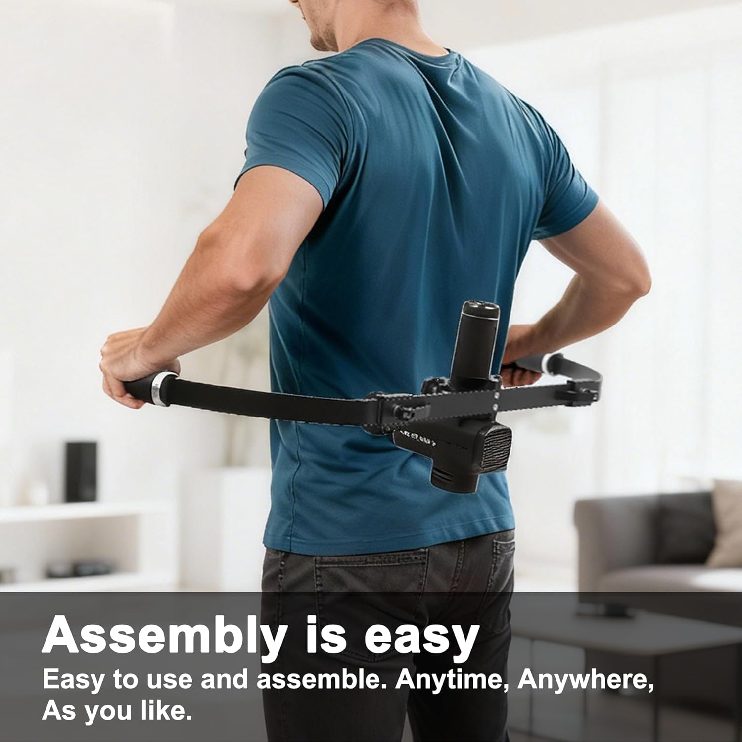 Massage Gun Holder,Detachable Deep Stable for Portability Massage Gun Holder for Back Extension Handle Compatible with Most Massage Guns, for Hard to Reach Areas,Muscle Pain Relief