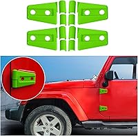 Vista 11 de 4 cubiertas protectoras de bisagra de puerta para Jeep Wrangler JK 2007-2018 de 2 puertas (negro)