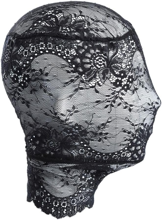 Lace Head Cover,Festival Adult Full Face Party Mask for Men and Women