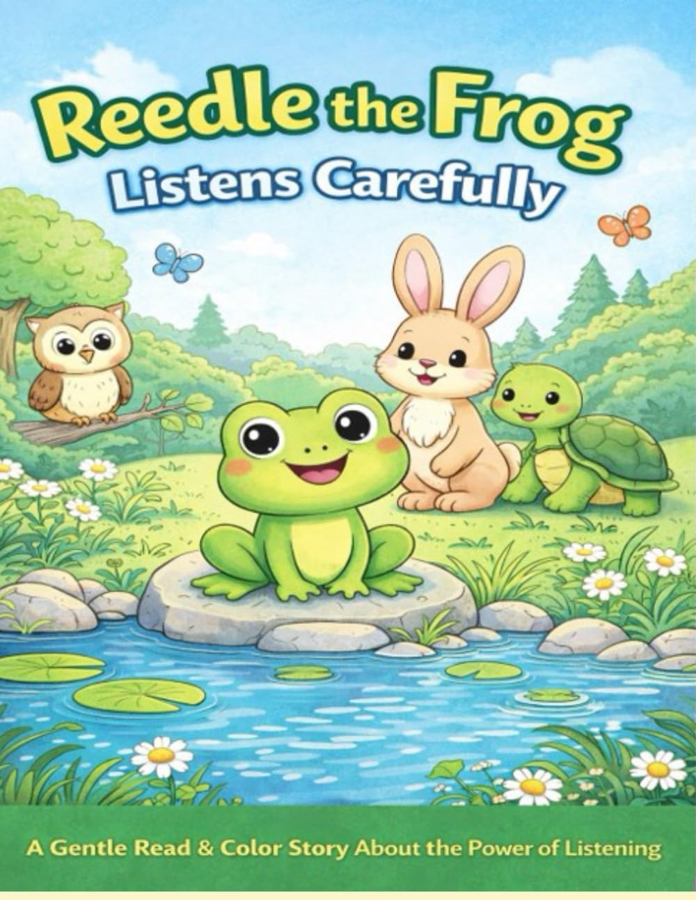 Reedle the Frog Listens Carefully: A Gentle Read & Color Story About the Power of Listening (The Calm Kids Series)