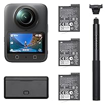DJI Osmo 360 Combo Adventure, fotocamera 360 con immagini a 360° da 1 pollice, durata della batteria estesa con 3 batterie, video a 360° nativi in 8K, action cam per sport, vlog