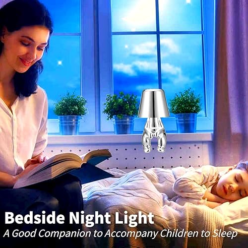 Miniatura 3 de Thinker Lamp Collection, bonita lámpara de mesa inalámbrica para mesita de noche, lámpara de escritorio creativa para sala de estar, dormitorio,