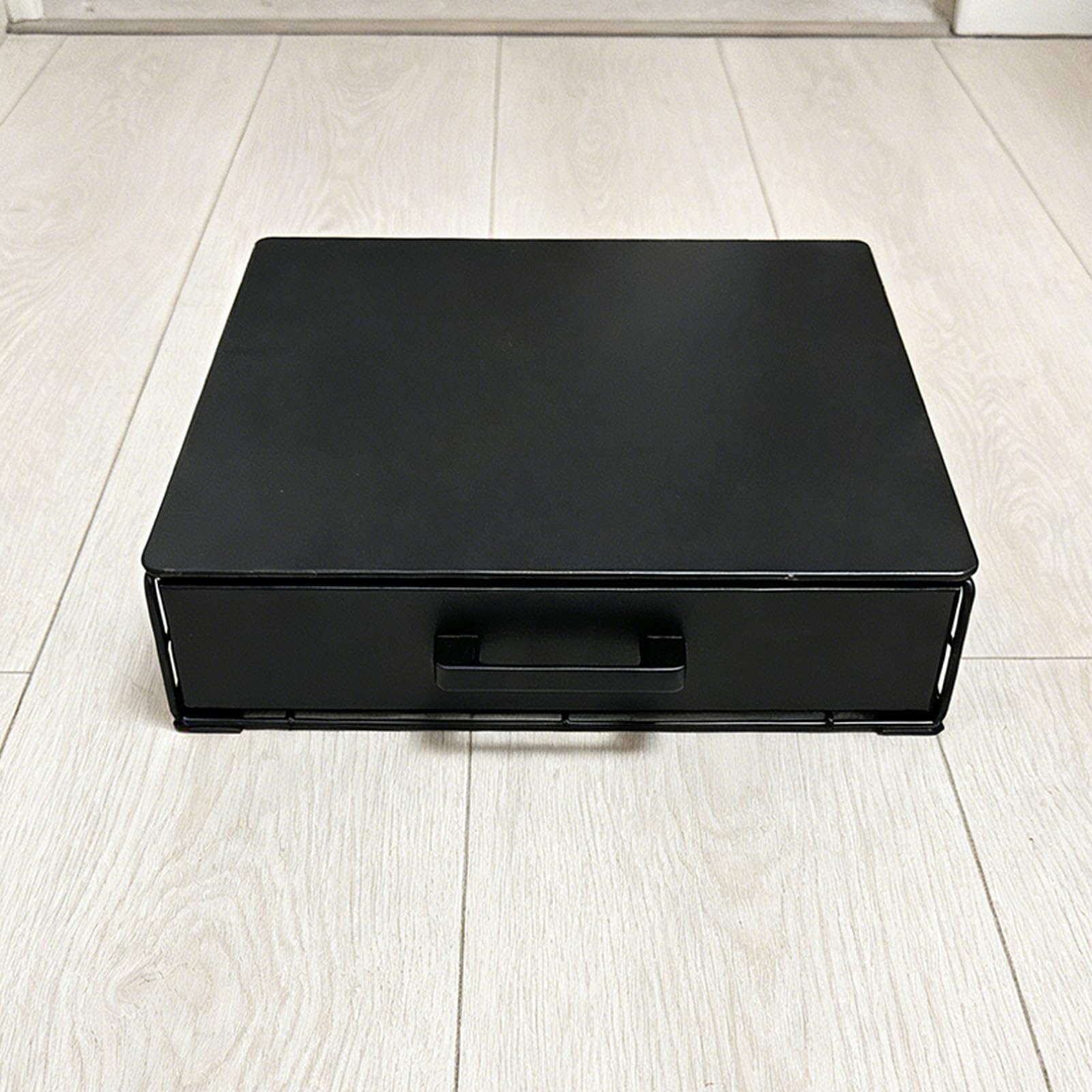 Ausla Porta Cialde per caffè, Organizer per Capsule di caffè in Ferro con capacità di 36 Cialde, Scorrevole Sotto la Macchina, Accessorio da Bancone 13 X 12,2 X 3 Pollici per, Casa, Ufficio (BLACK)