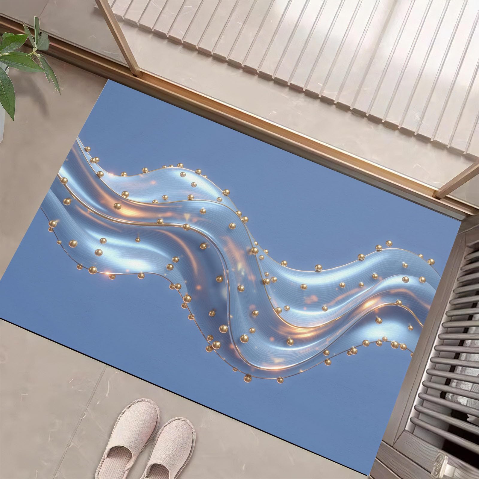 Tapis d'entrée antidérapant lavable pour en finir avec les sols humides