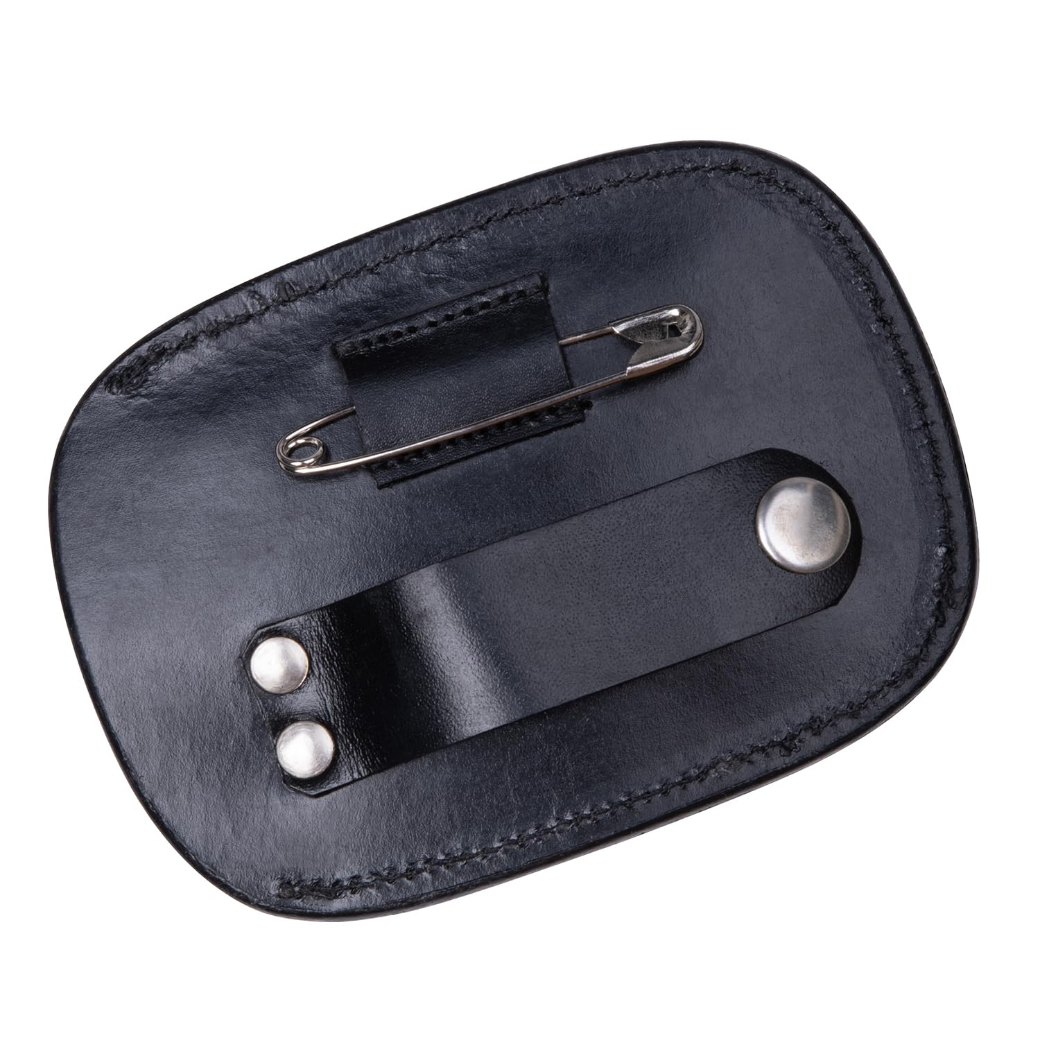 SUNRIDE Soporte para números para Caballos, 3 dígitos, 1 par, Piel auténtica, Negro
