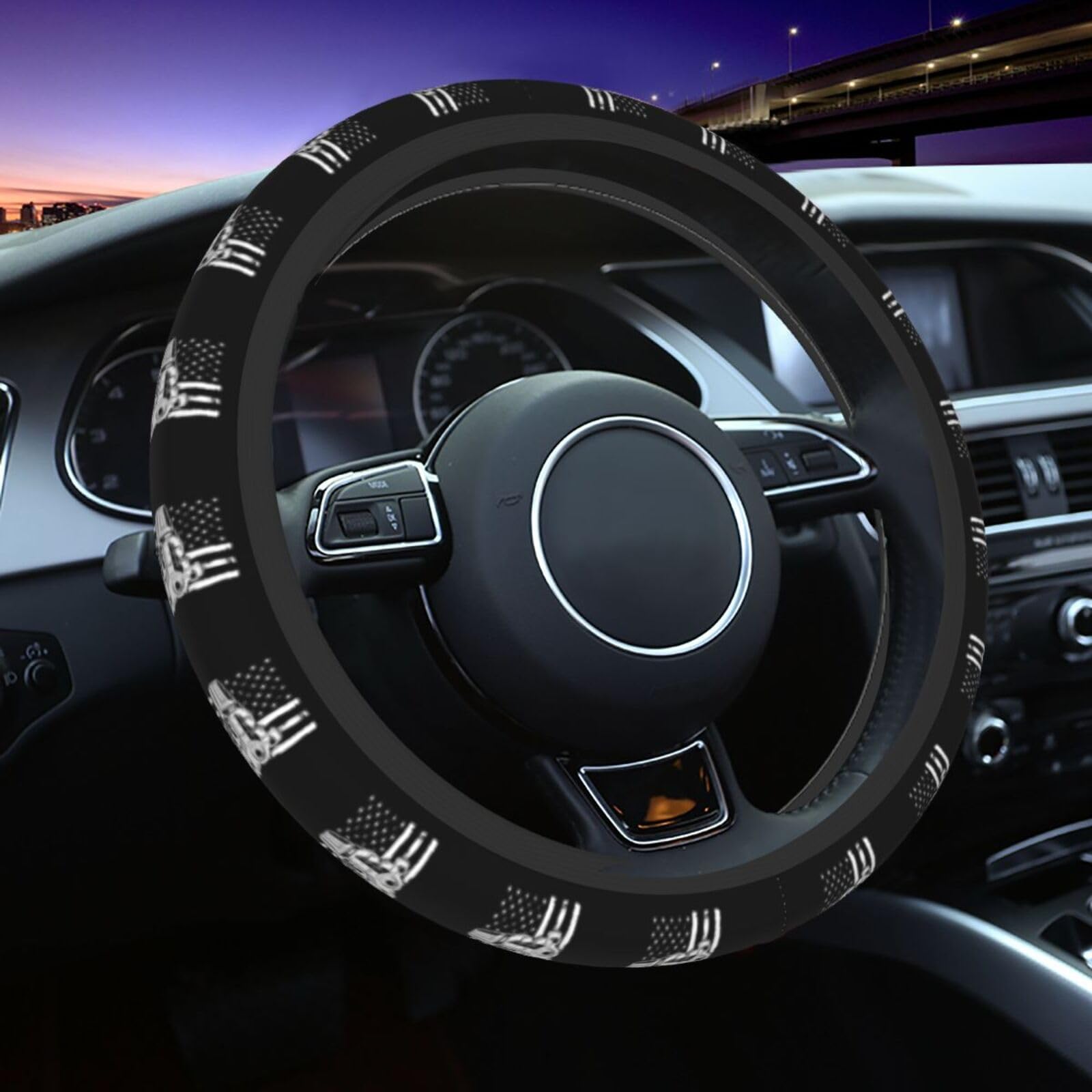Trump Train Save America Car Steering Wheel Cover Anti-Slip Standard 15 Inch for Truck SUV Auto7