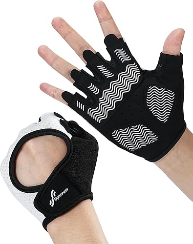 Miniatura 8 de Sportneer Workout Gloves for Men & Women, Full Palm Protection Breathable Exercise Gloves w/Curved Open Back, Lightweight Fitness Gloves for Pull