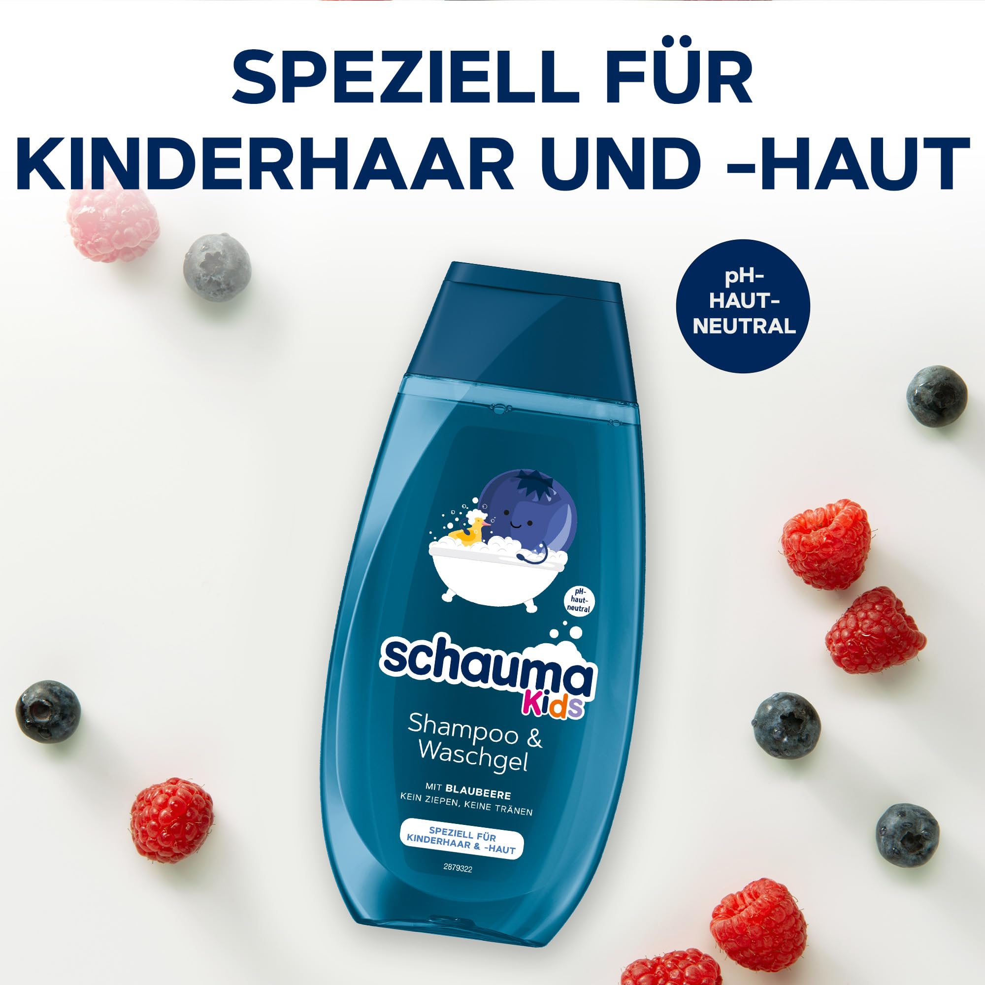Schauma Schwarzkopf Kids Shampoo & Wash Gel Blueberry (3x 250 ML) - Image 3