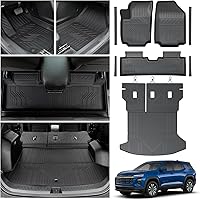 LUMWAY TPE Floor Mats Cargo Liner Backrest & Door Sill Guards for 2025-2026 Chevy Equinox Gas & GMC Terrain