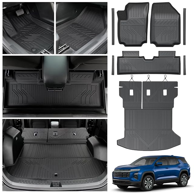 Floor Mats Cargo Liners Backrest Mat for 2025 2026 Chevy Equinox Only Gas GMC Terrain 2025 2026 Door