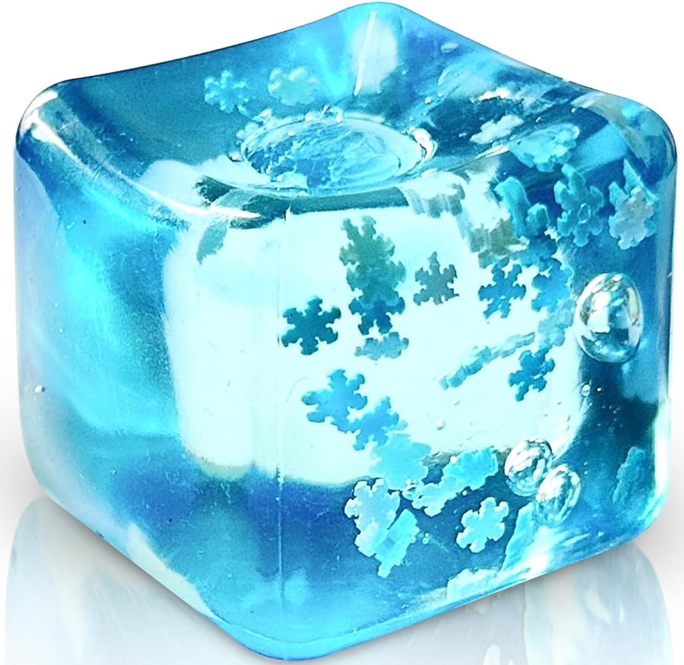 1pcs Big Random Color Stress Cube Masonry Ice Squishy Stress Balls-Diamond Malt Sugar Ball-Fidget Toy for Your Best Mellow and Chill-Square Shape Hand Exercise Balls- Age 5 Month to Adult-image-26