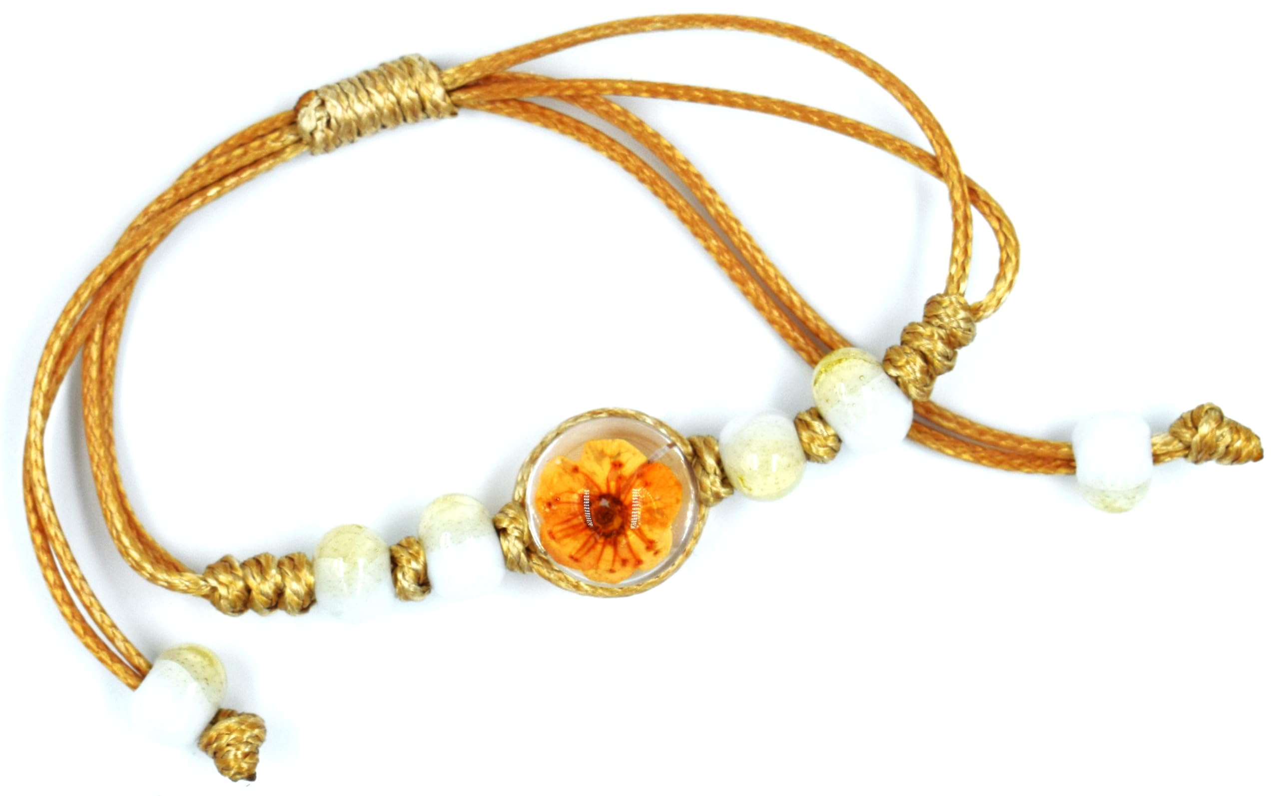 See full amazon price history chart for SU-BANSHI Resin floral bracelet real dried press flower with four resin beads adjustable white or off-white knots transparent round wristlet for women (Orange Blossom) SU-BANSHI Resin floral bracelet real dried press flower with four resin beads adjustable white or off-white knots transparent round wristlet for women (Orange Blossom) (B0D79MR8TP) Amazon Price History, Amazon Price Tracker