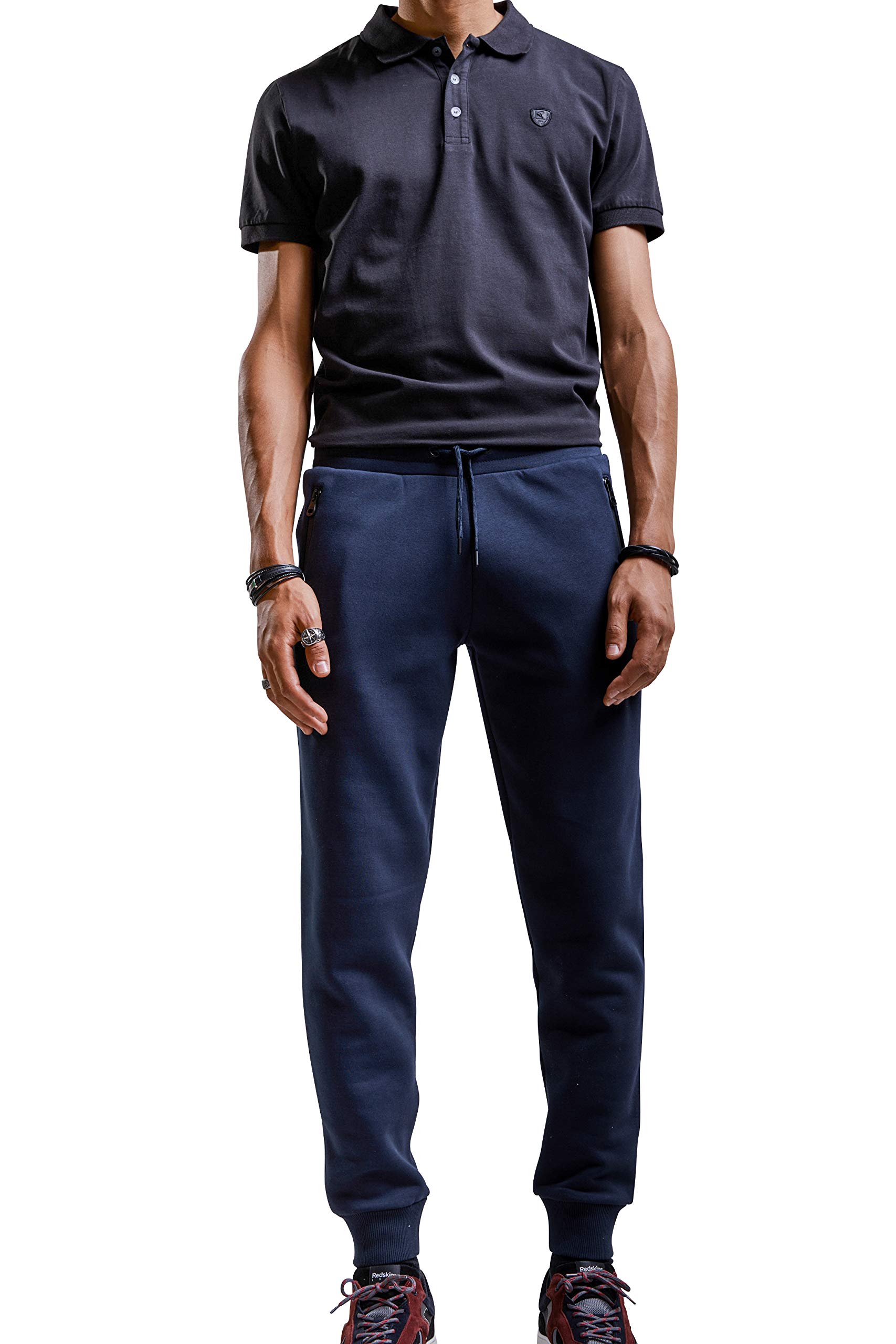 Men's RZA Poster Track Pants, Navy Blue, M, Navy Blue, M