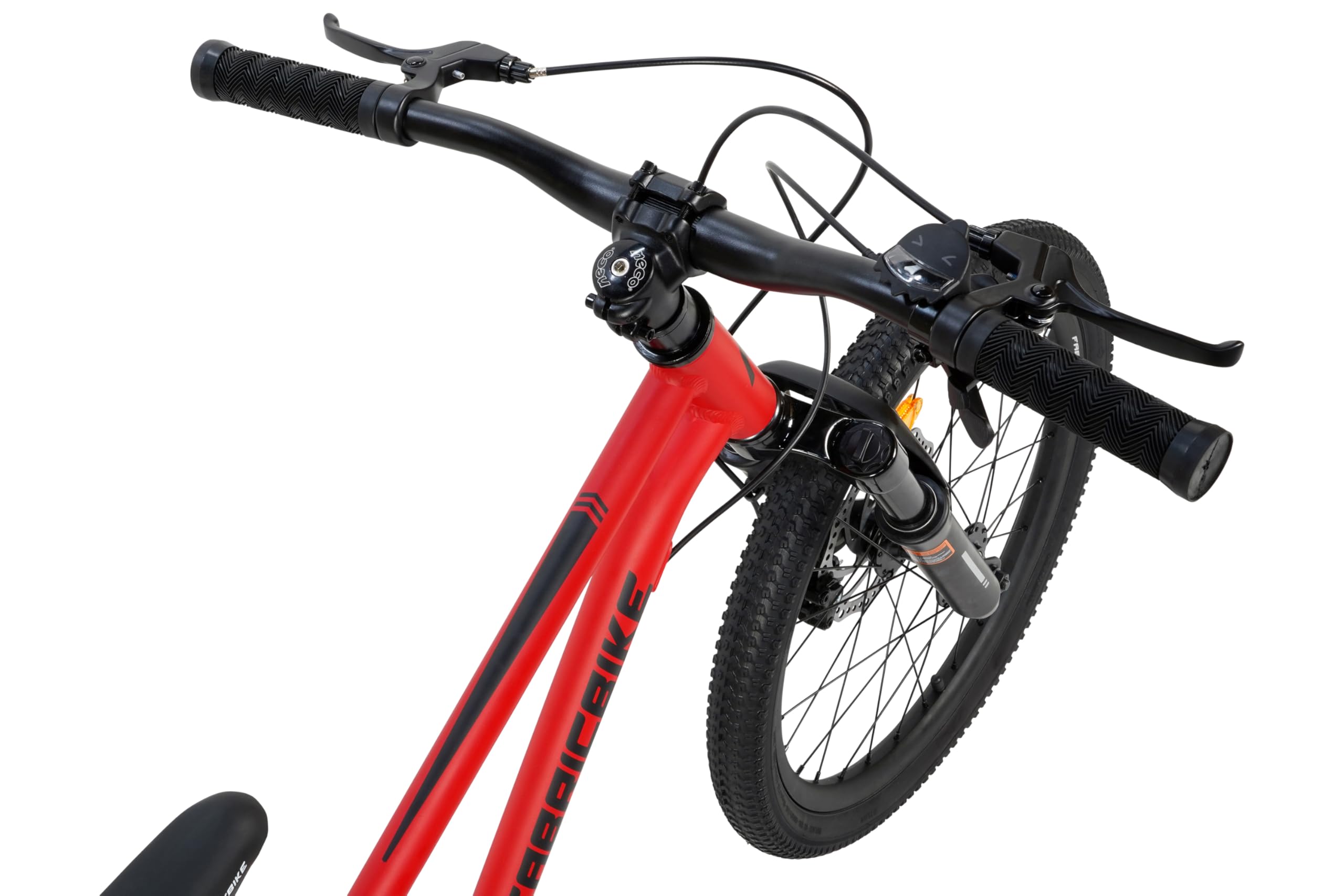 FabricBike Terra - MTB Mountain Bike 20 pollici alluminio per bambini 6, 7 e 8 anni, Bicicletta 20 Pollici, 7 velocità, freni a disco, Sospensione.